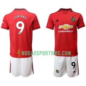 Koszulka Manchester United Lukaku 9 Dziecięcy Domowe Stroje Piłkarskie 2019/20 Krótki Rękaw